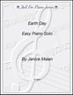 EARTH DAY piano sheet music cover